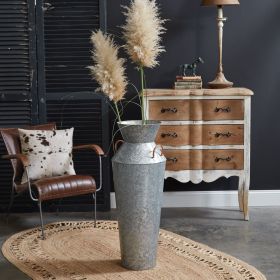 Galvanized Metal Floor Vase Galvanized Metal Floor Vase